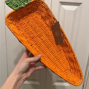 Orange 🥕 Carrot Woven Basket
